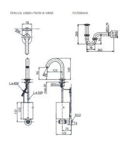 Bản kĩ thuật Vòi cảm ứng lavabo TOTO TEN12ANV900/TN78-9V900/HAP004A
