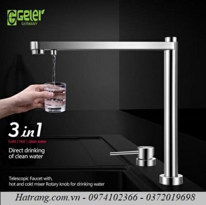 Vòi rửa bát Geler 3 đường nước GL-3060