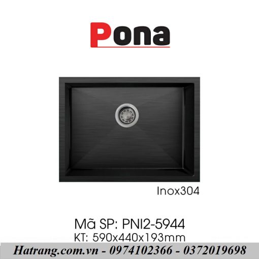Chậu rửa bát PONA PNI2-5944 (đen)
