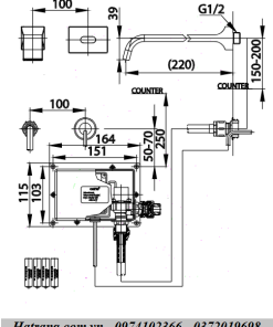 Bản kĩ thuật Vòi lavabo cảm ứng COTTO CT4903DC