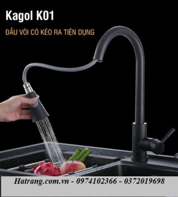 Vòi rửa bát Kagol vòi nóng lạnh K01