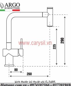 Vòi rửa bát Carysil G-2485-02