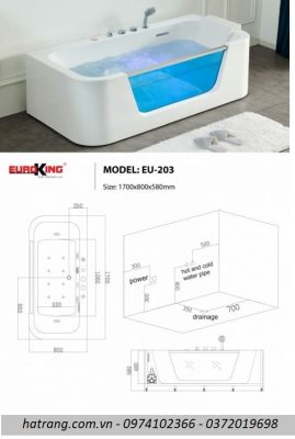 Bồn tắm massage Euroking EU-203