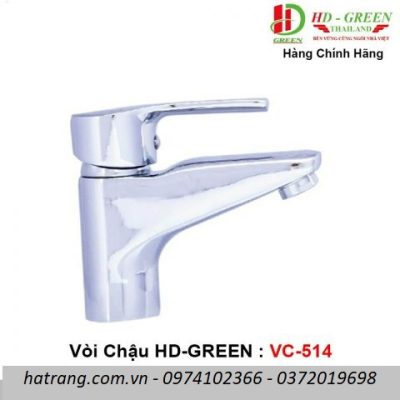 Vòi chậu Rửa mặt Lavabo HD GREEN VC-514
