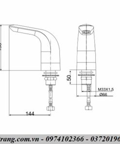 Vòi cảm ứng American Standard WF-8832 (Pin)
