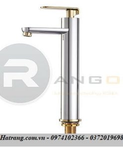 Vòi rửa mặt nóng lạnh 1 lỗ 35cm vàng crom cao cấp Rangos RG-305V6